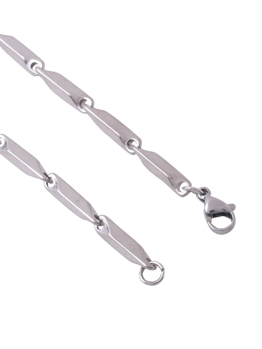 NVR Men Rhodium-Plated Stainless Steel Bohemian Chain | Swadesiicart