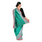 Exclusive Collection 100% Pure Cotton Green Tant Saree With Hand Weaving Work - Swadesiicart