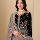 Anaita Black Velvet Anarkali Suits With Heavy Embroidery Work