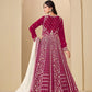 Anaita Magenta Velvet Anarkali Suits With Heavy Embroidery Work