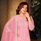 Anaita Pink Embroidered Net Plazzo Suit
