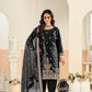 Anaita Black Ice Velvet Suit With Embroidery Work