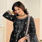 Anaita Black Ice Velvet Suit With Embroidery Work