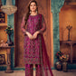 Anaita Purple Embroidered Net Salwar Suit