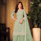 Anaita Light Green Embroidered Net Plazzo Suit