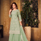 Anaita Light Green Embroidered Net Plazzo Suit