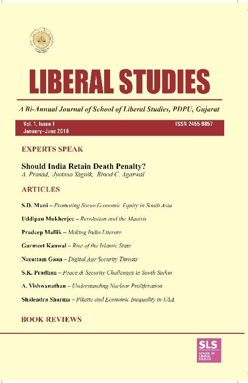 Liberal Studies : a Bi-Annual Journal of School of Liberal Studies, Pdpu, Gujarat (Vol. 1, Issue 1) - Gyan Books - Swadesiicart