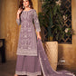 Anaita Lavender Embroidered Net Plazzo Suit