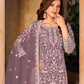 Anaita Lavender Embroidered Net Plazzo Suit