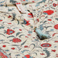 Juniper Womens Beige Cambric Printed Flared Kurta - Swadesiicart