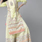 Juniper Women's Limegreen Cambric Printed Straight Kurta Sets | Swadesiicart