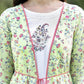Juniper Womens Lime Green Multi Rayon Slub Double Layer Printed Kurta | Swadesiicart