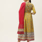 Juniper Womens Yellow Cambric Printed Maxi Dress | Swadesiicart