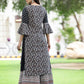 Juniper Womens Black Cambric Multicolor Placement Printed Kurta Palazzo Set | Swadesiicart