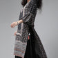 Juniper Women's Black Cambric Printed High-Low Kurta Sets | Swadesiicart