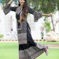 Juniper Womens Black Cambric Multicolor Placement Printed Kurta Palazzo Set | Swadesiicart