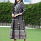 Juniper Womens Black Cambric Printed Dress | Swadesiicart