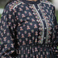 Juniper Womens Black Cambric Printed Dress | Swadesiicart