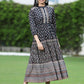 Juniper Womens Black Cambric Printed Dress | Swadesiicart