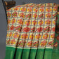 Shades of Lime Green And Mango Green Blouse Patola Print Semi Chanderi Saree By Gayathri Reddy Designer Studio | Swadesiicart