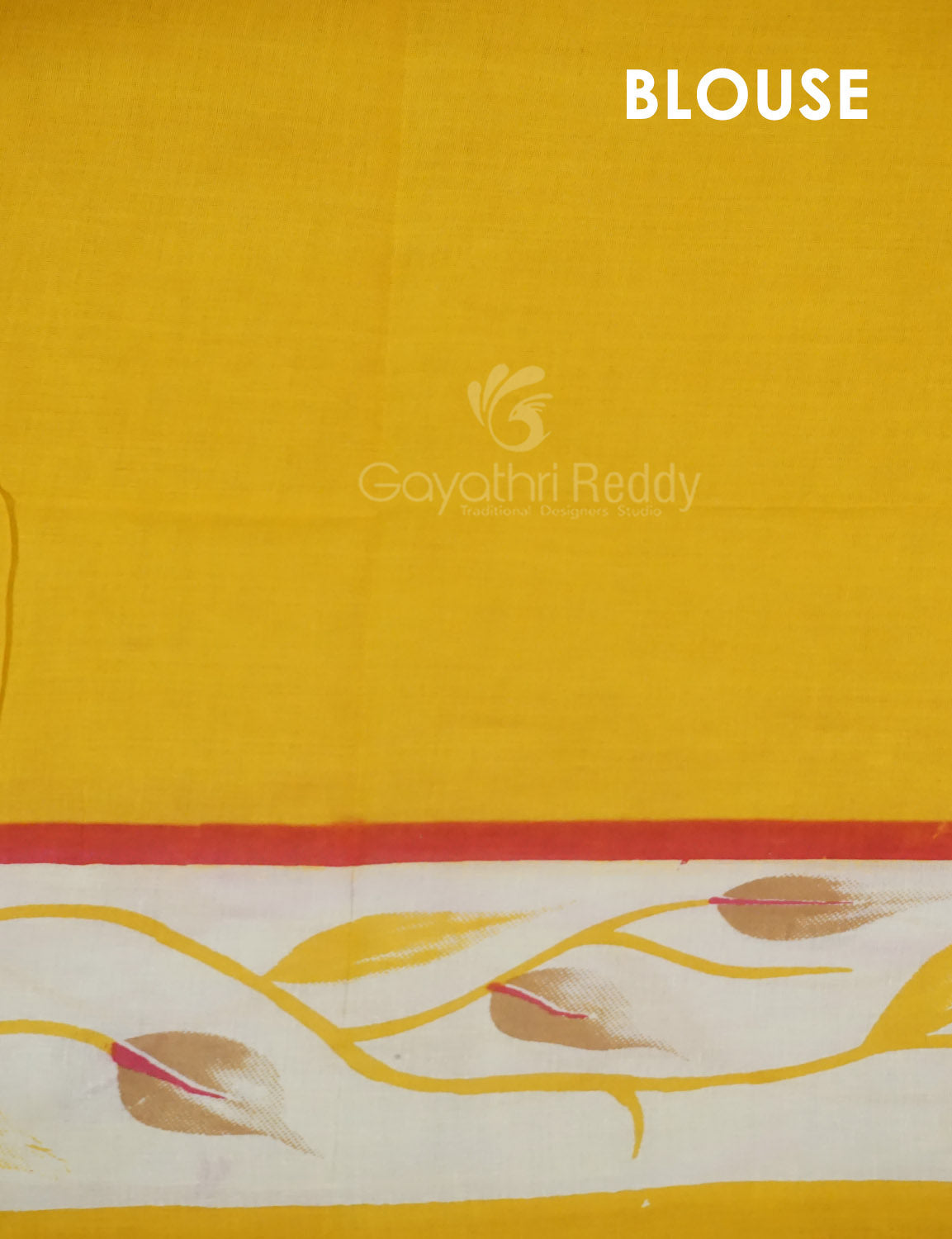 Khaki Green Colour Block Print Pure Kota Cotton Saree By Gayathri Reddy Designer Studio | Swadesiicart