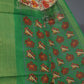 Shades of Lime Green And Mango Green Blouse Patola Print Semi Chanderi Saree By Gayathri Reddy Designer Studio | Swadesiicart
