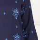 W for Woman Blue Printed Pure Cotton Straight Kurta