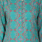 W for Woman Blue Floral Printed Flared Rayon Kurta And Straight Pants Set