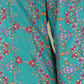 W for Woman Blue Floral Printed Flared Rayon Kurta And Straight Pants Set