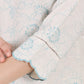 W for Woman Beige Thread Work Linen Straight Kurta With Scalloped Hemline
