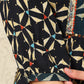 W for Woman Black Geometric Printed Rayon Crepe A-Line Kurta With Metallic Embroidery On Yoke