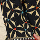 W for Woman Black Geometric Printed V-Neck Rayon Crepe Kurta With Sequin Detailing