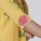 W for Woman Buttercup Yellow Floral Printed A-Line Cotton Kurta And Pants Co-Ord Set