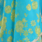 W for Woman Capri Blue Breezy Floral Printed Sequined Sleeveless Crop Top, Flared Skirt Set With Dupatta Set