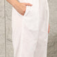 W for Woman White Thread Embroidered Linen Rayon Crepe Straight Kurta And Pants Set