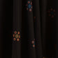 W for Woman Black Printed Metallic Embroidery Straight Kurta & Sharara with Dupatta Set