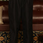 W for Woman Black Multi-Coloured Patch Printed Metallic Embroidered A-Line Kurta, Pants And Dupatta Set
