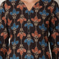 W for Woman Black Floral Printed Pure Cotton Kurta And Pants Co-Ord Set