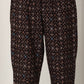 W for Woman Black Floral Printed Pure Cotton Kurta And Pants Co-Ord Set