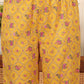 W for Woman Yellow Floral Printed Pure Cotton Kurta And Pants Co-Ord Set