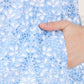 W for Woman Blue Floral Printed Mandarin Collar Pure Cotton Tunic