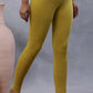 W for Woman Celery Yellow Solid Tights