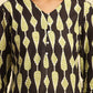 W for Woman Black Printed Straight Kurta And Pants Set