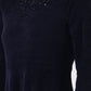 W for Woman Blue Embroidered Sequins Flarred Dresses