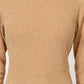 W for Woman Brown Solid Metallic Hardware Flarred Dresses