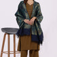 W for Woman Blue Yarn Dyed Shawls & Stole