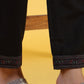 W for Woman Black Yarn Dyed Sequins A-Line Kurta & Straight pant with Dupatta Set