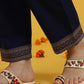W for Woman Blue Yarn Dyed Sequins Straight Kurta & Straight pant with Dupatta Set