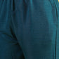 W for Woman Blue Solid Zari Straight Kurta & Straight pant with Shawl Set
