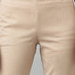 W for Woman Beige Slim Pants And Black Trousers Combo